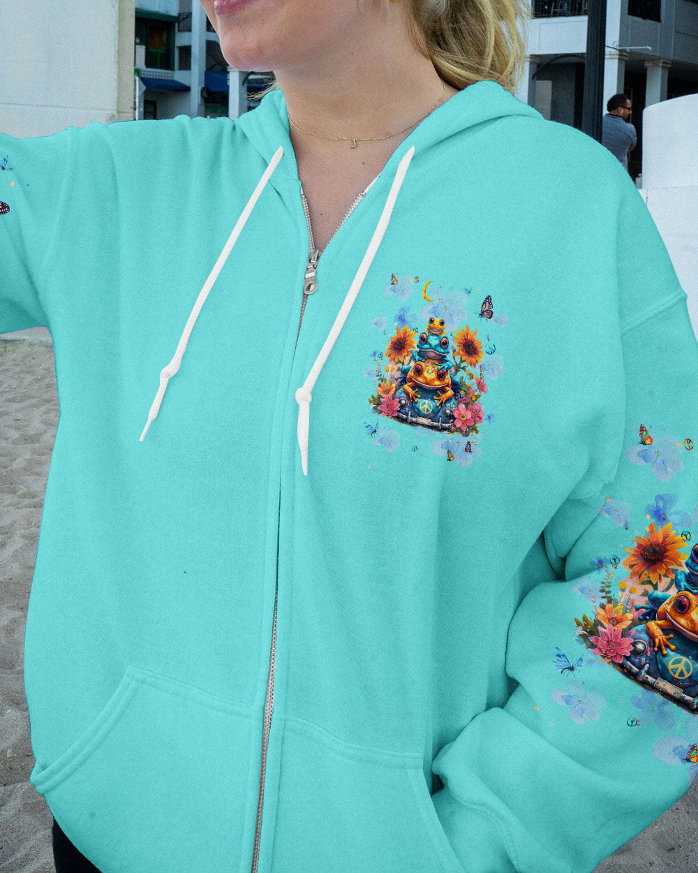 BE YOU THE WORLD WILL ADJUST FROG ALL OVER PRINT - TLPQ1403241