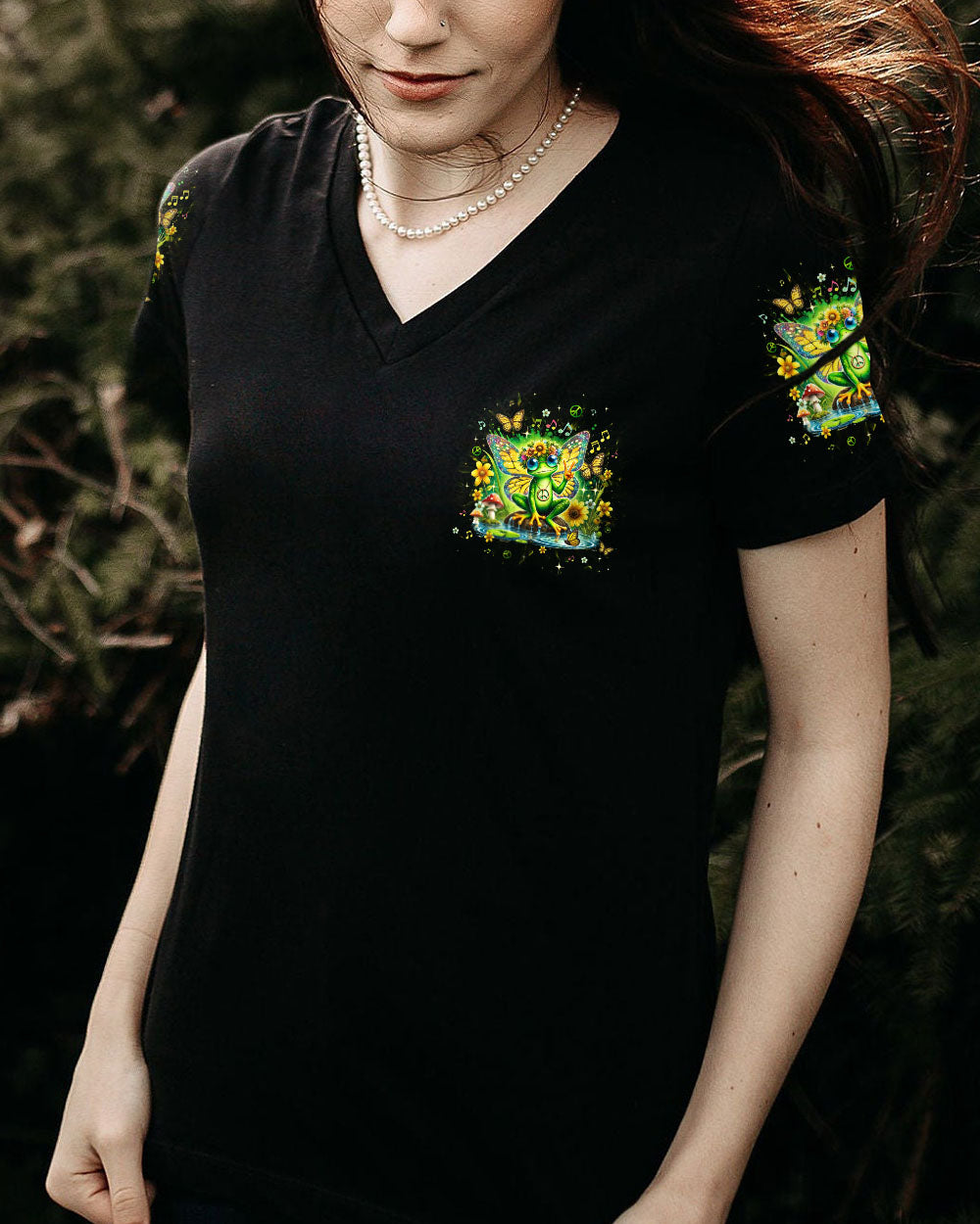BE YOU THE WORLD WILL ADJUST FROG ALL OVER PRINT - TLPQ1410244