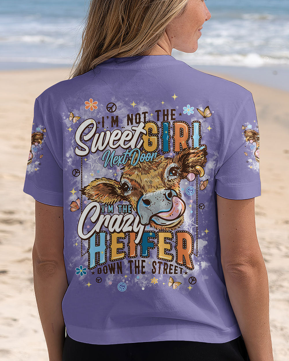 CRAZY HEIFER ALL OVER PRINT  - TLPQ1610243