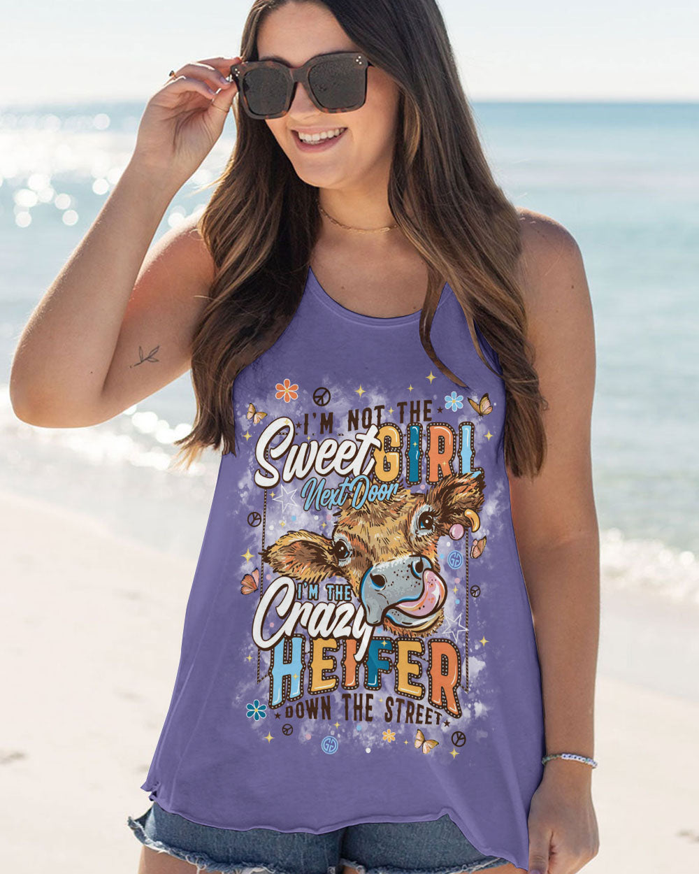 CRAZY HEIFER ALL OVER PRINT  - TLPQ1610243