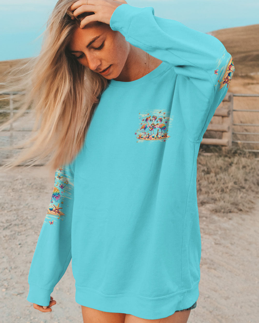 SOMETIMES THE SMALLEST THINGS FLAMINGO ALL OVER PRINT - TLPQ1706245