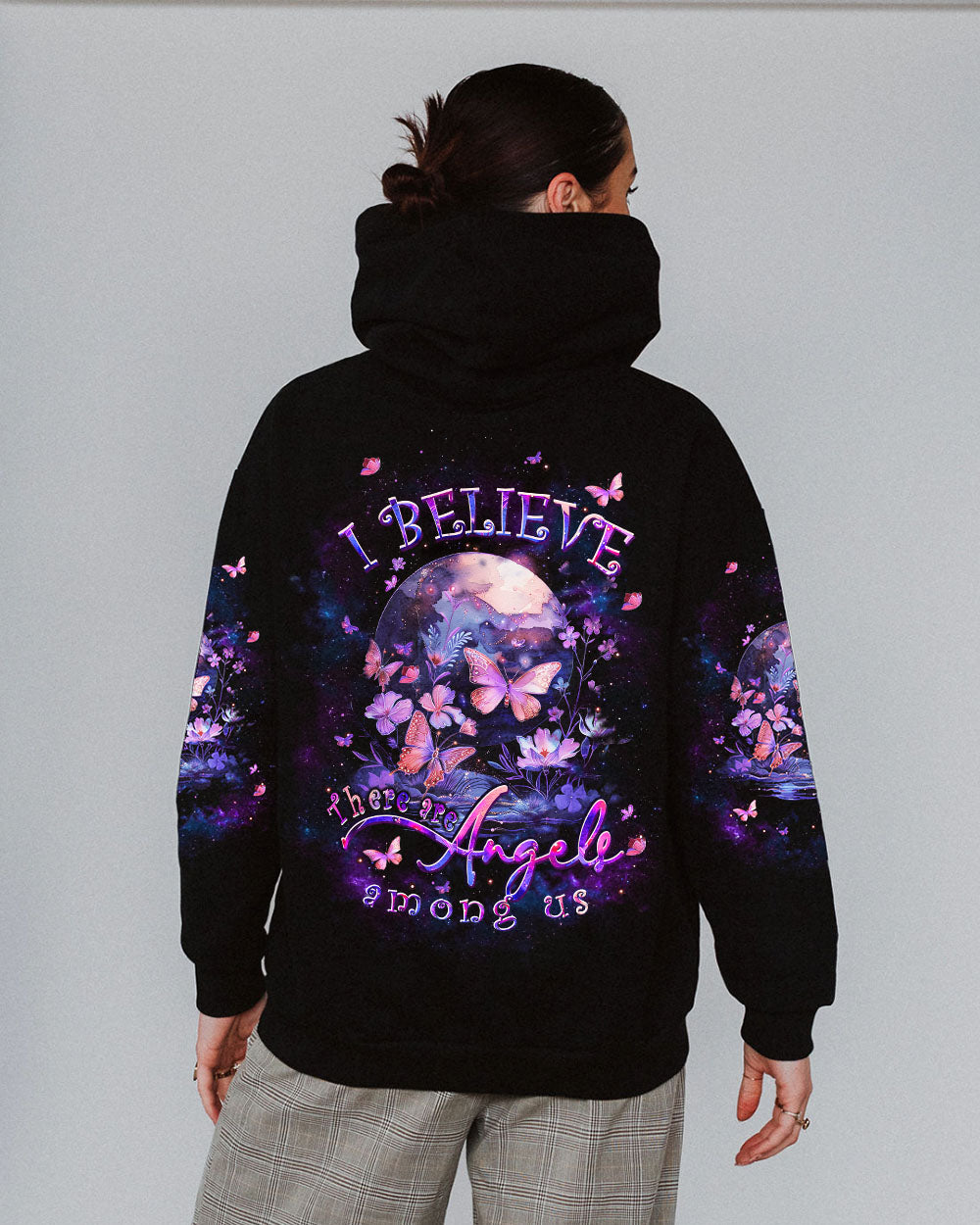 I BELIEVE THERE ARE ANGELS AMONG US BUTTERFLY ALL OVER PRINT - TLPQ1803241