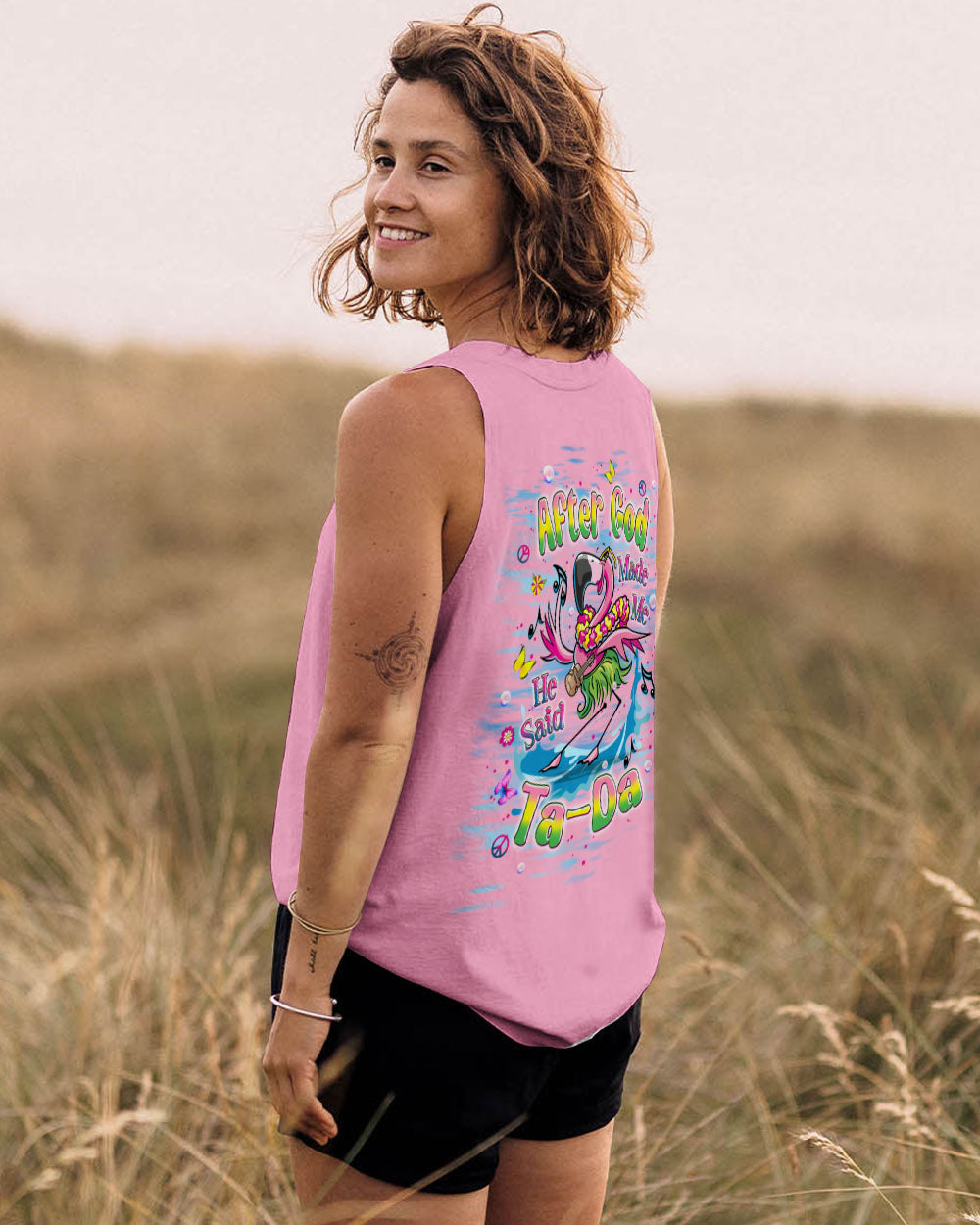 AFTER GOD MADE ME HE SAID TADA FLAMINGO ALL OVER PRINT - TLPQ1906244