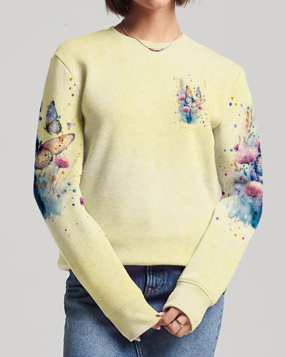 JUST BREATHE BUTTERFLY ALL OVER PRINT - TLPQ2103243
