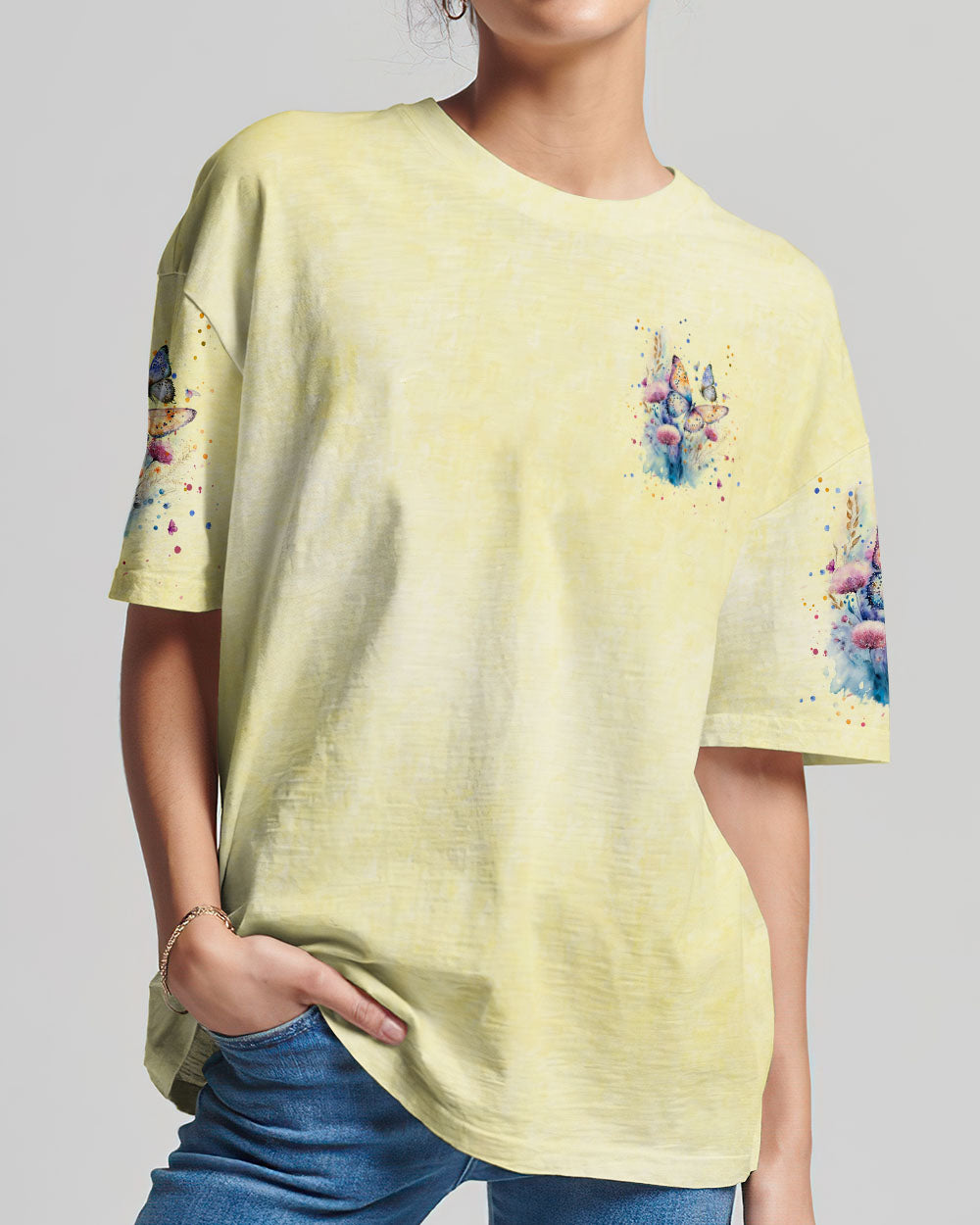 JUST BREATHE BUTTERFLY ALL OVER PRINT - TLPQ2103243