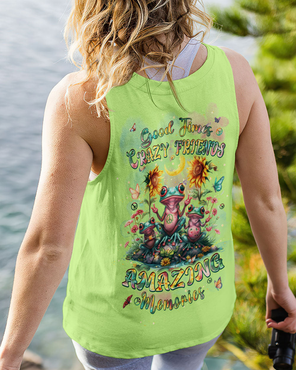 GOOD TIMES CRAZY FRIEND FROG ALL OVER PRINT - TLPQ22032341
