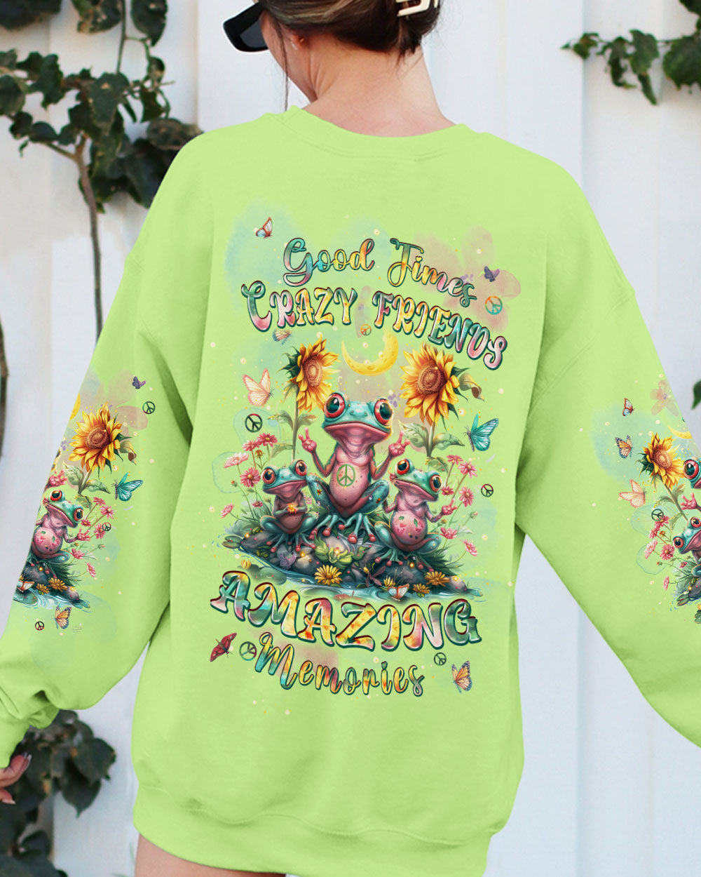 GOOD TIMES CRAZY FRIEND FROG ALL OVER PRINT - TLPQ22032341