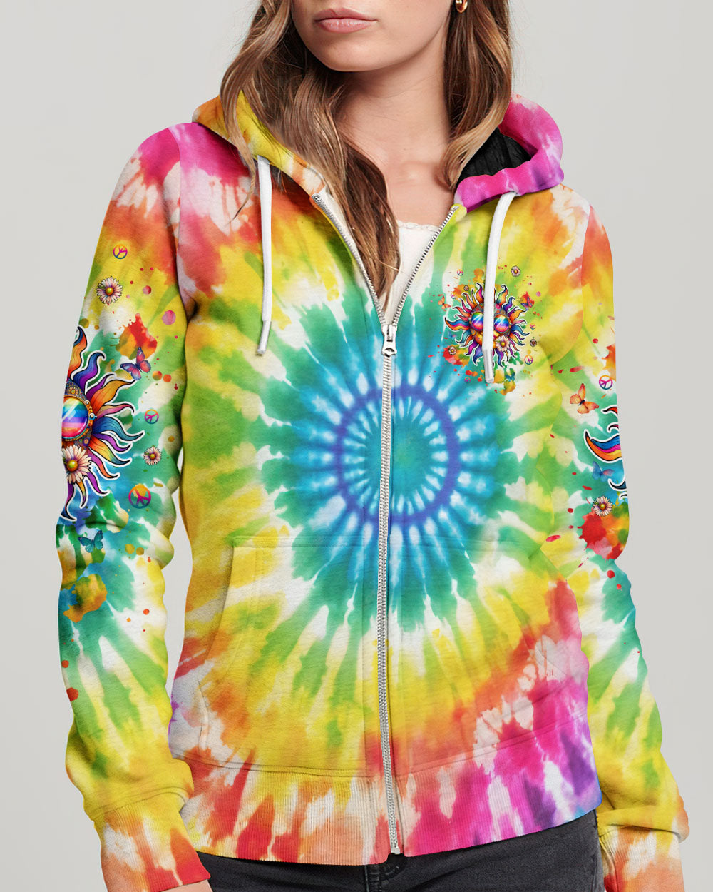 RUNNING AGAINST THE WIND HIPPIE SUN ALL OVER PRINT - TLPQ2506243