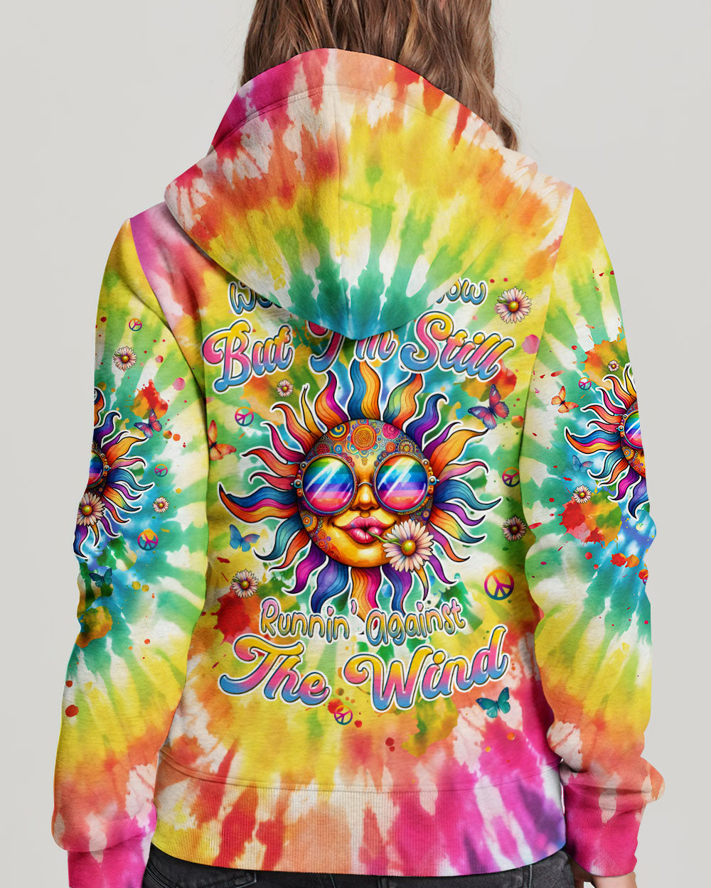 RUNNING AGAINST THE WIND HIPPIE SUN ALL OVER PRINT - TLPQ2506243