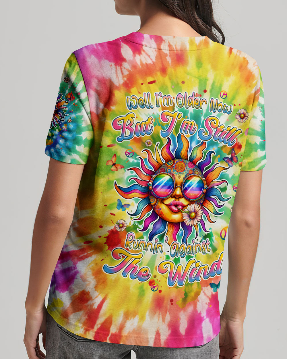 RUNNING AGAINST THE WIND HIPPIE SUN ALL OVER PRINT - TLPQ2506243