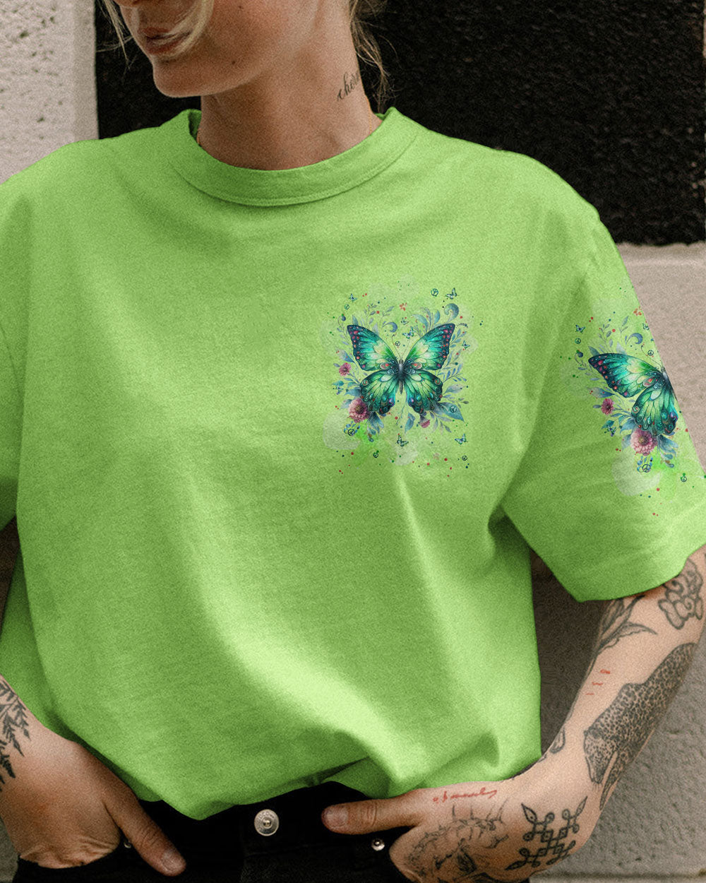 I BELIEVE THERE ARE ANGELS AMONG US BUTTERFLY ALL OVER PRINT - TLPQ2603242