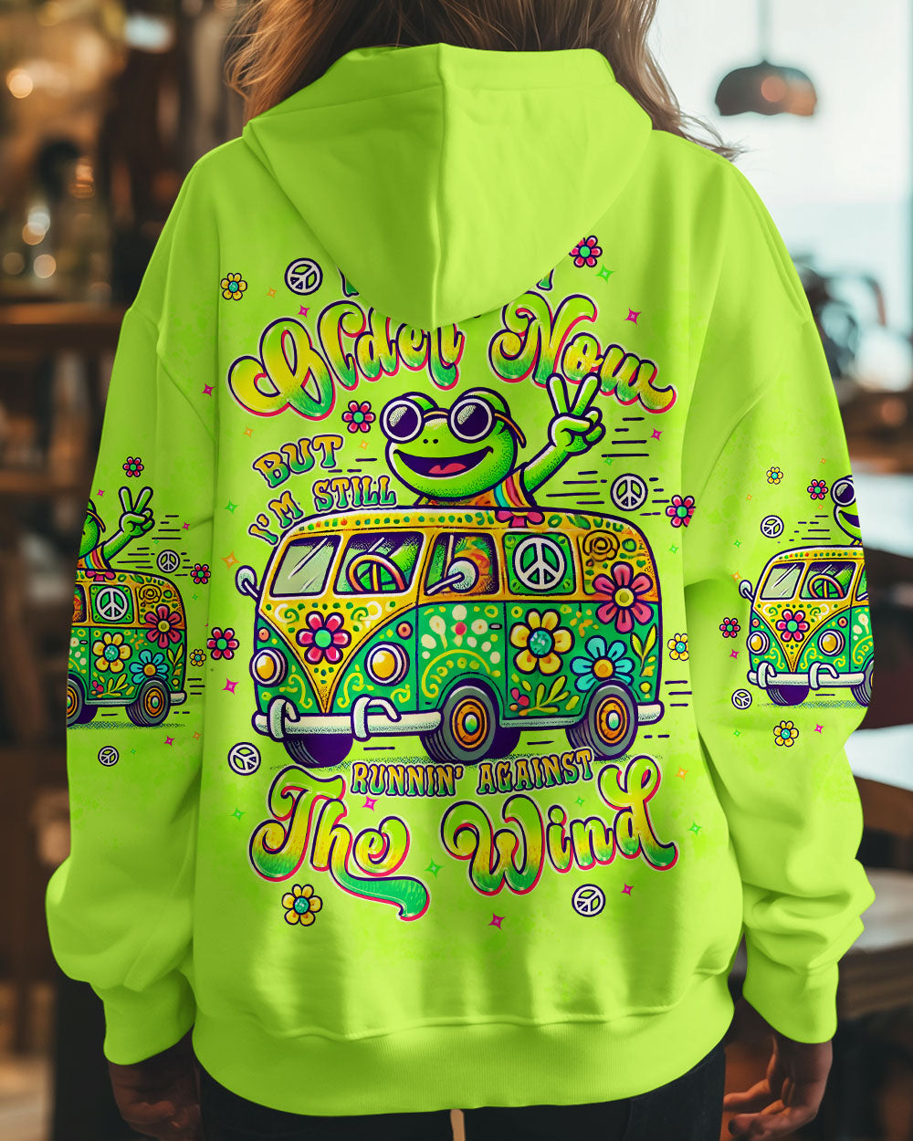 RUNNING AGAINST THE WIND FROG BUS ALL OVER PRINT - TLPQ2609244
