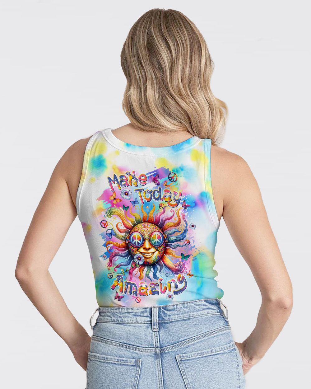 MAKE TODAY AMAZING HIPPIE SUN ALL OVER PRINT - TLPQ2706241