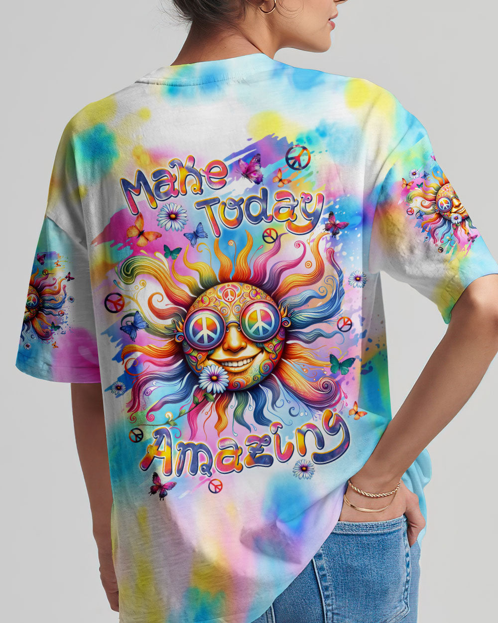 MAKE TODAY AMAZING HIPPIE SUN ALL OVER PRINT - TLPQ2706241