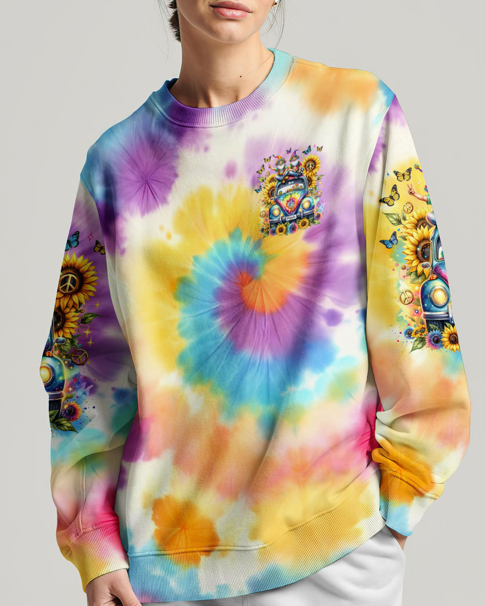 BE KIND CAR TIE DYE ALL OVER PRINT - TLTR0102242