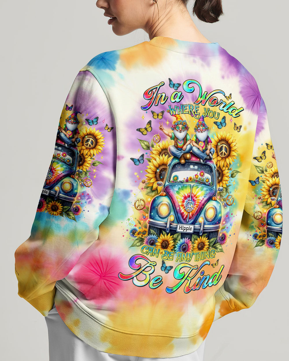 BE KIND CAR TIE DYE ALL OVER PRINT - TLTR0102242