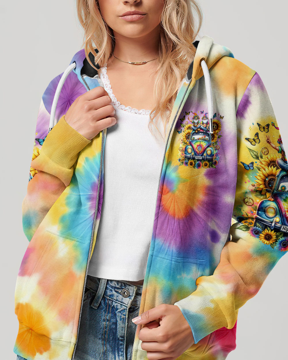BE KIND CAR TIE DYE ALL OVER PRINT - TLTR0102242