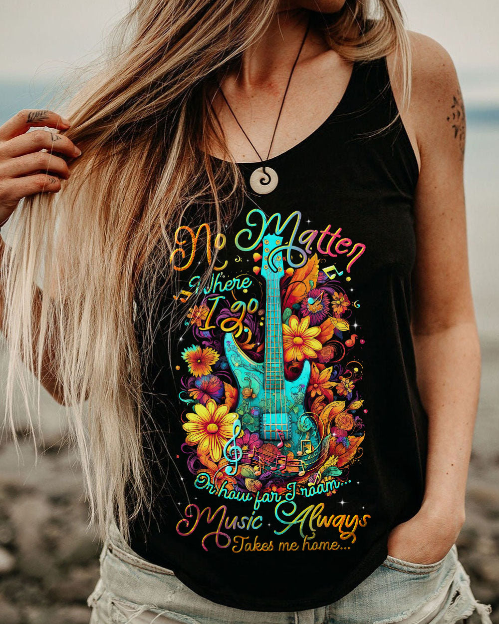 NO MATTER WHERE I GO GUITAR ALL OVER PRINT - TLTR0206231