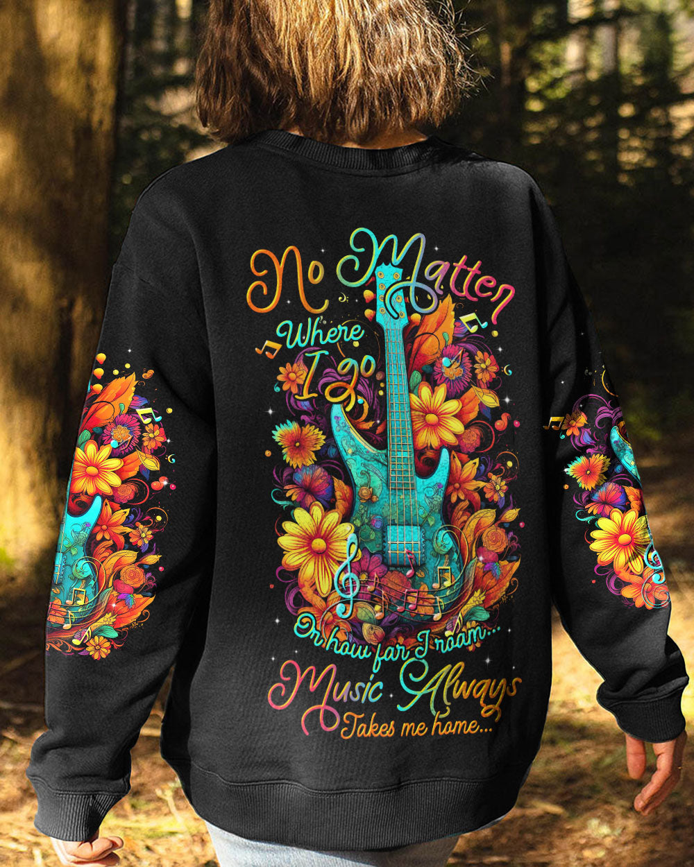 NO MATTER WHERE I GO GUITAR ALL OVER PRINT - TLTR0206231