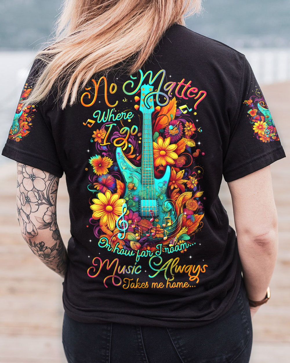 NO MATTER WHERE I GO GUITAR ALL OVER PRINT - TLTR0206231