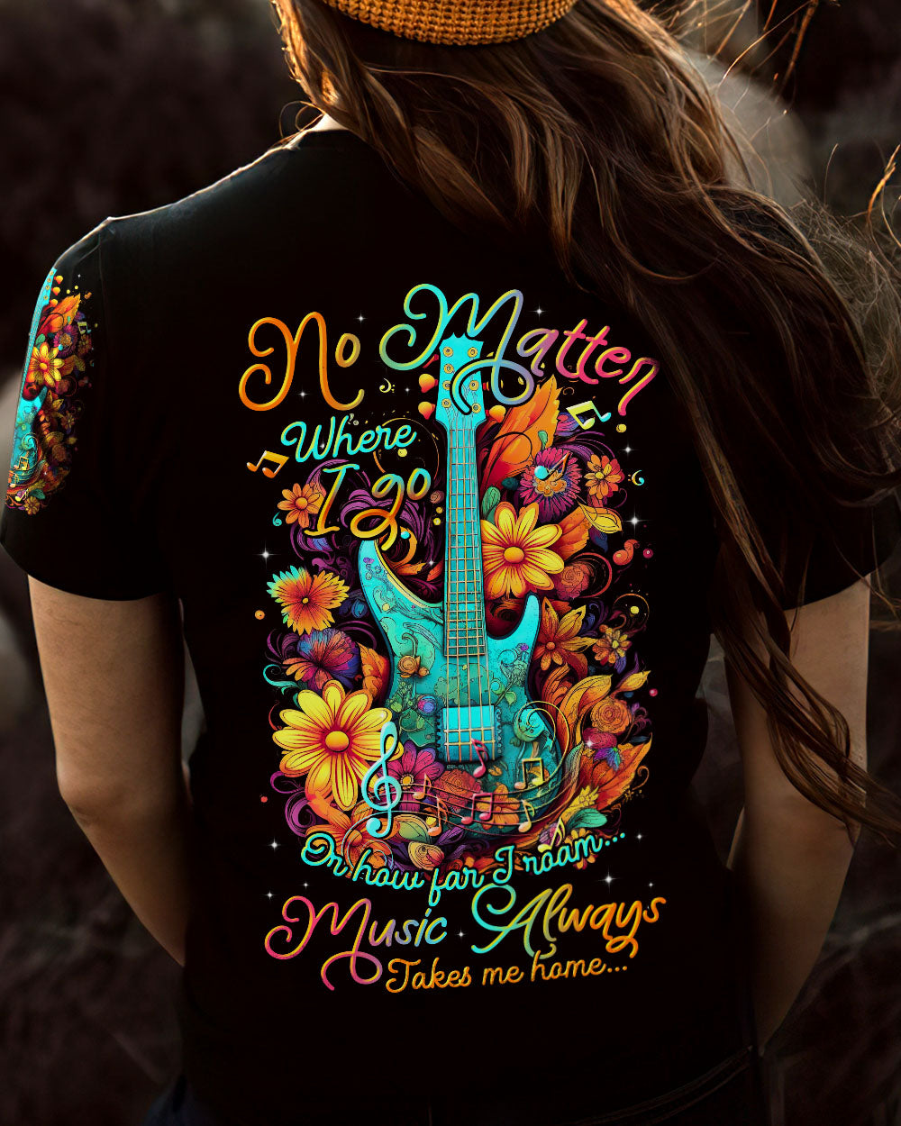 NO MATTER WHERE I GO GUITAR ALL OVER PRINT - TLTR0206231