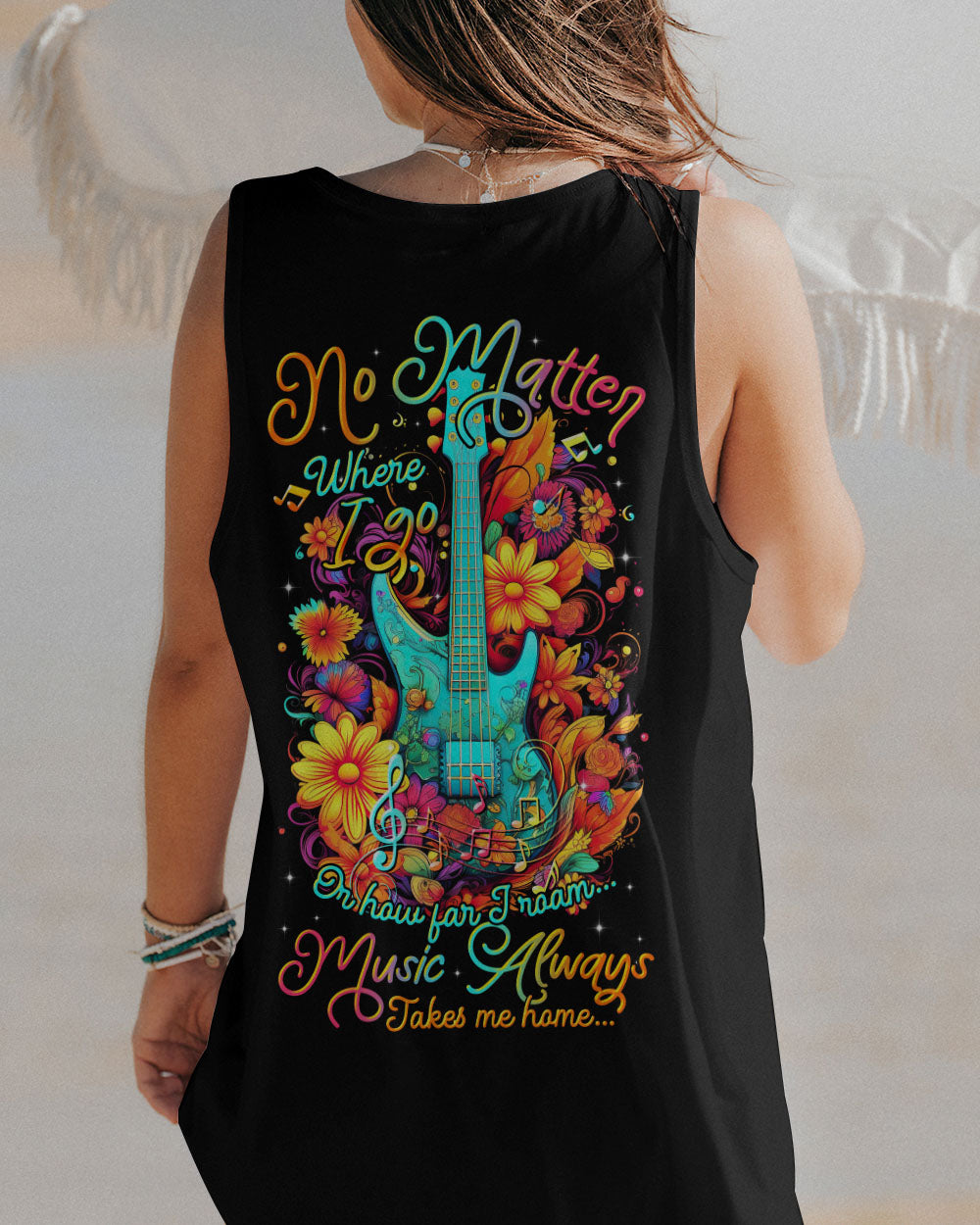 NO MATTER WHERE I GO GUITAR ALL OVER PRINT - TLTR0206231