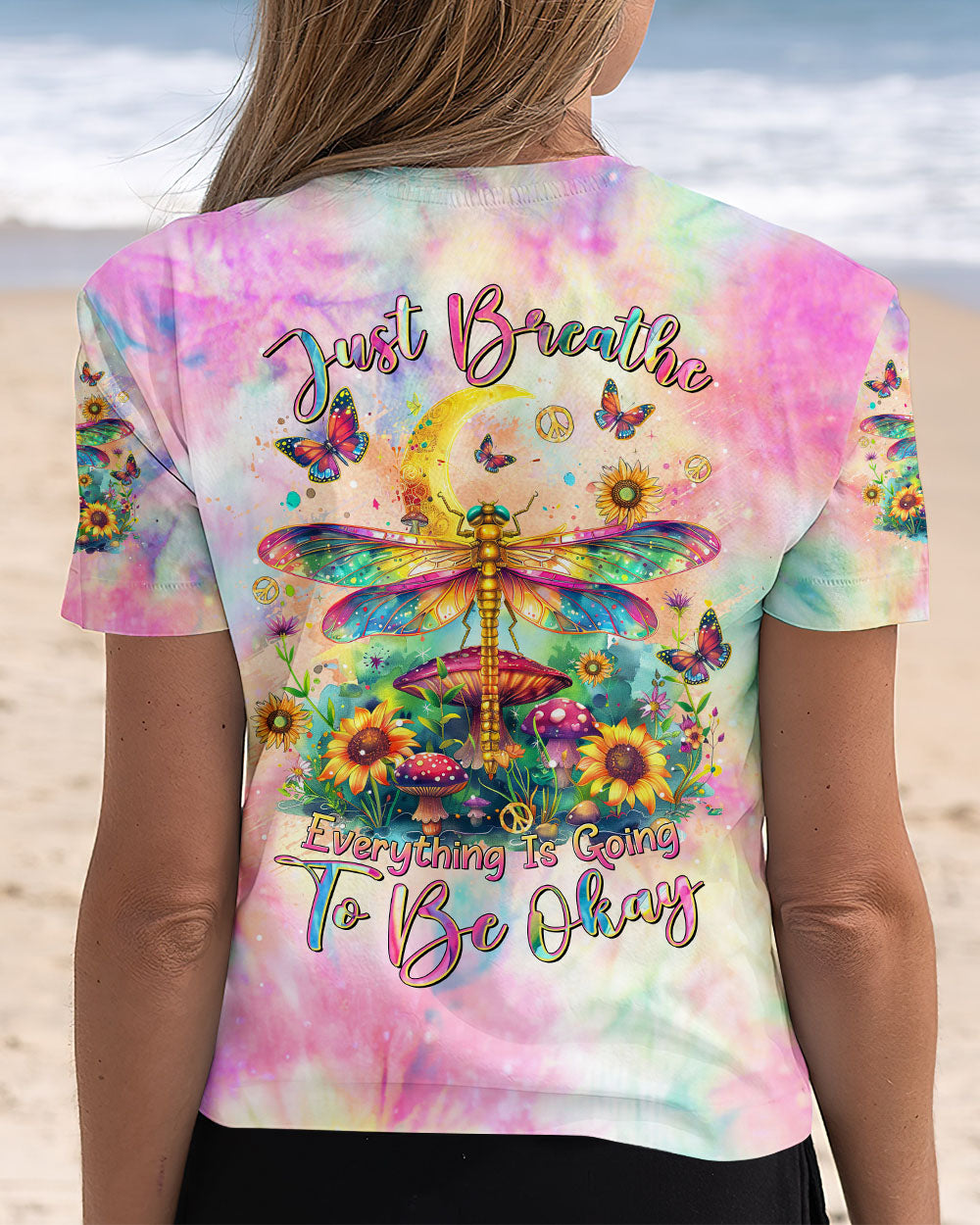 JUST BREATHE DRAGONFLY ALL OVER PRINT - TLTR0212244
