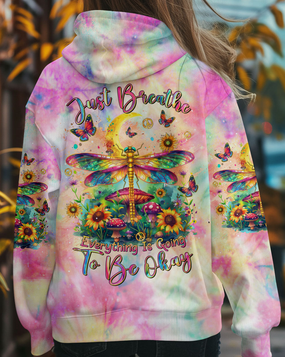 JUST BREATHE DRAGONFLY ALL OVER PRINT - TLTR0212244