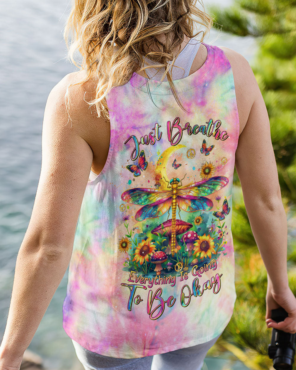 JUST BREATHE DRAGONFLY ALL OVER PRINT - TLTR0212244