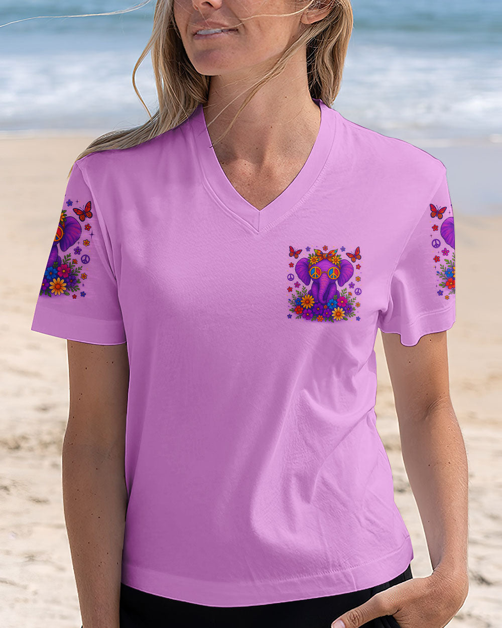 BE YOU THE WORLD WILL ADJUST ELEPHANT ALL OVER PRINT - TLTR0406252