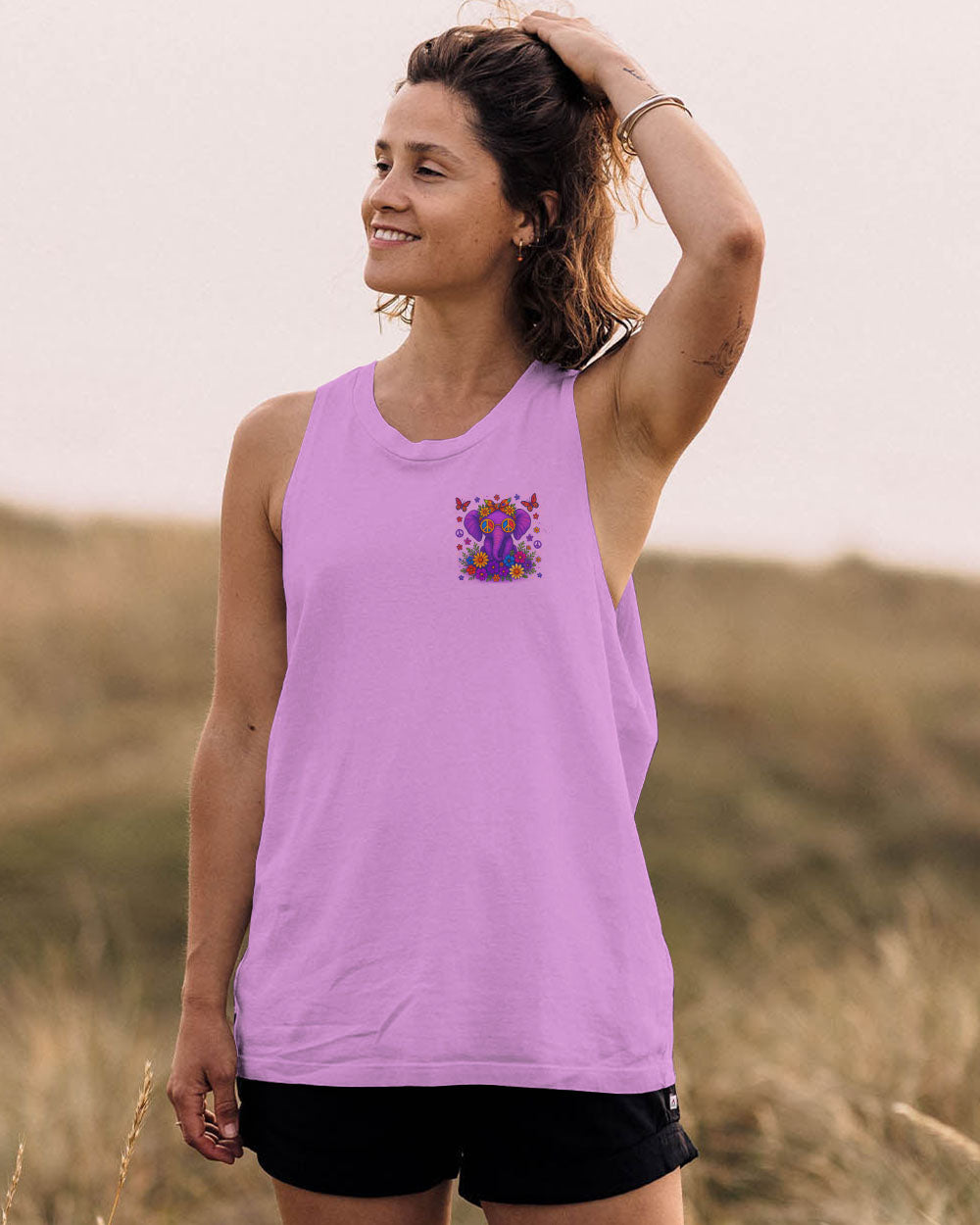 BE YOU THE WORLD WILL ADJUST ELEPHANT ALL OVER PRINT - TLTR0406252