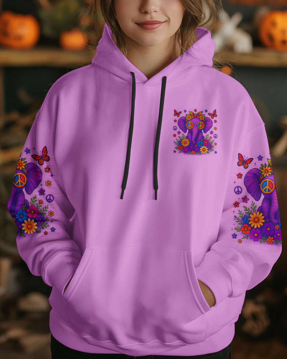 BE YOU THE WORLD WILL ADJUST ELEPHANT ALL OVER PRINT - TLTR0406252
