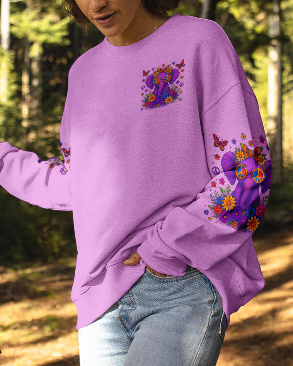 BE YOU THE WORLD WILL ADJUST ELEPHANT ALL OVER PRINT - TLTR0406252
