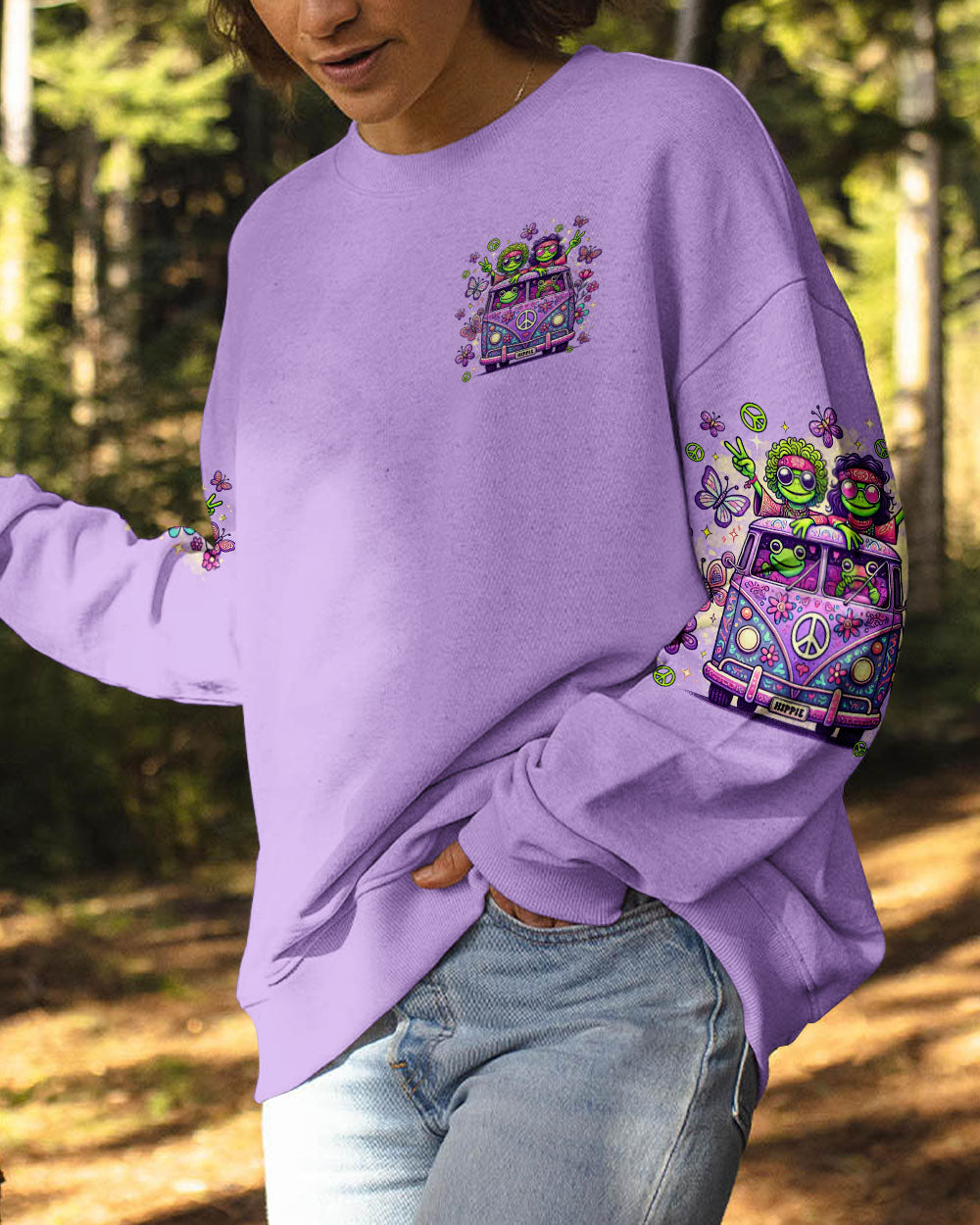 RUNNING AGAINST THE WIND BUS FROG ALL OVER PRINT - TLTR0411245