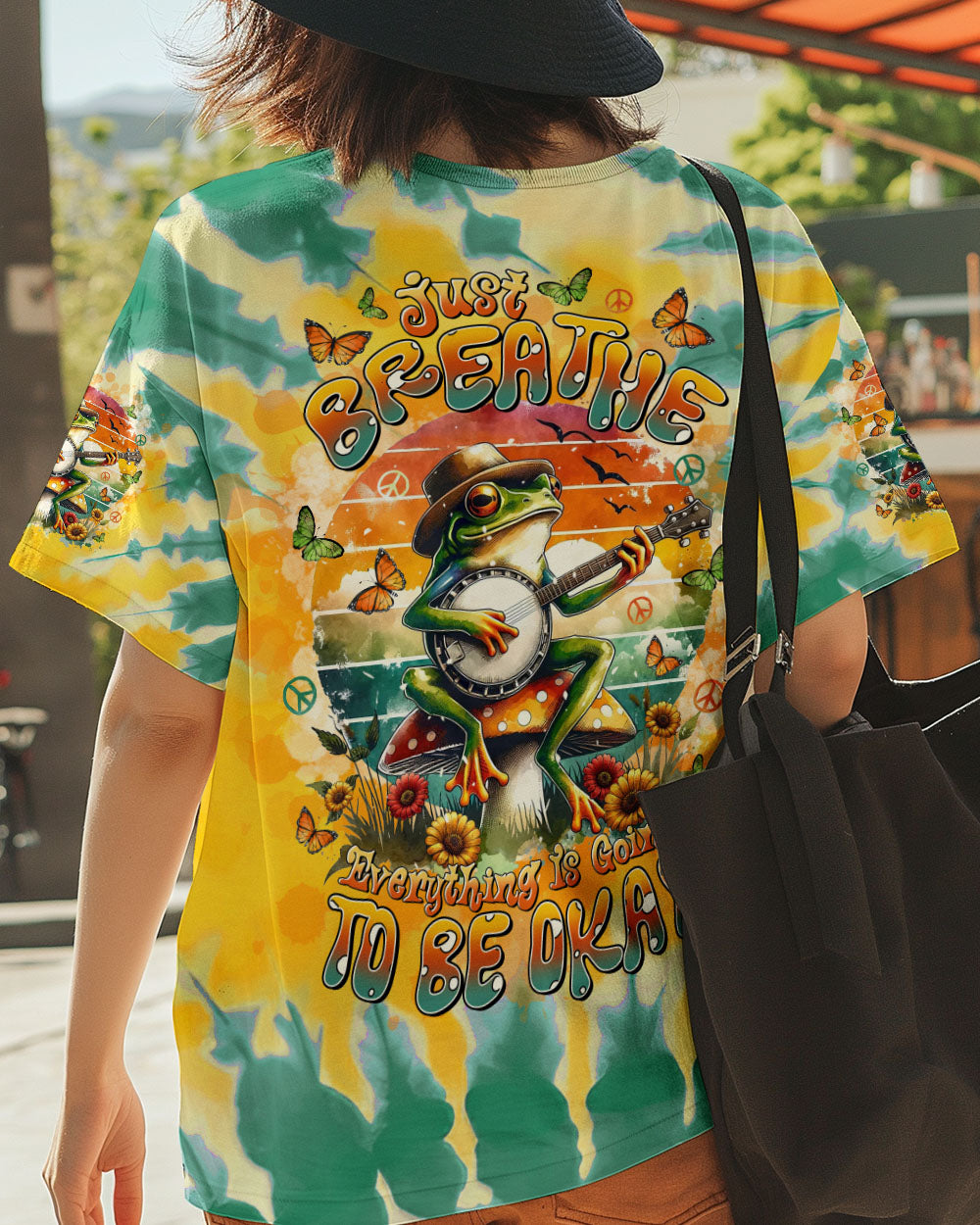 JUST BREATHE FROG ALL OVER PRINT - TLTR0502252