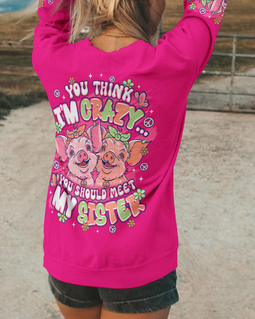 YOU THINK I'M CRAZY PIG ALL OVER PRINT - TLTR0608252