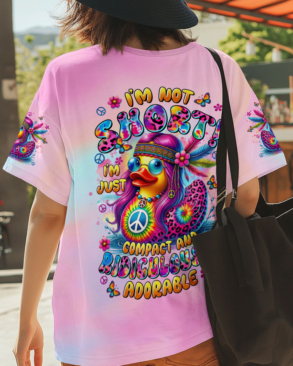 I'M NOT SHORT DUCK LEOPARD ALL OVER PRINT - TLTR0608253