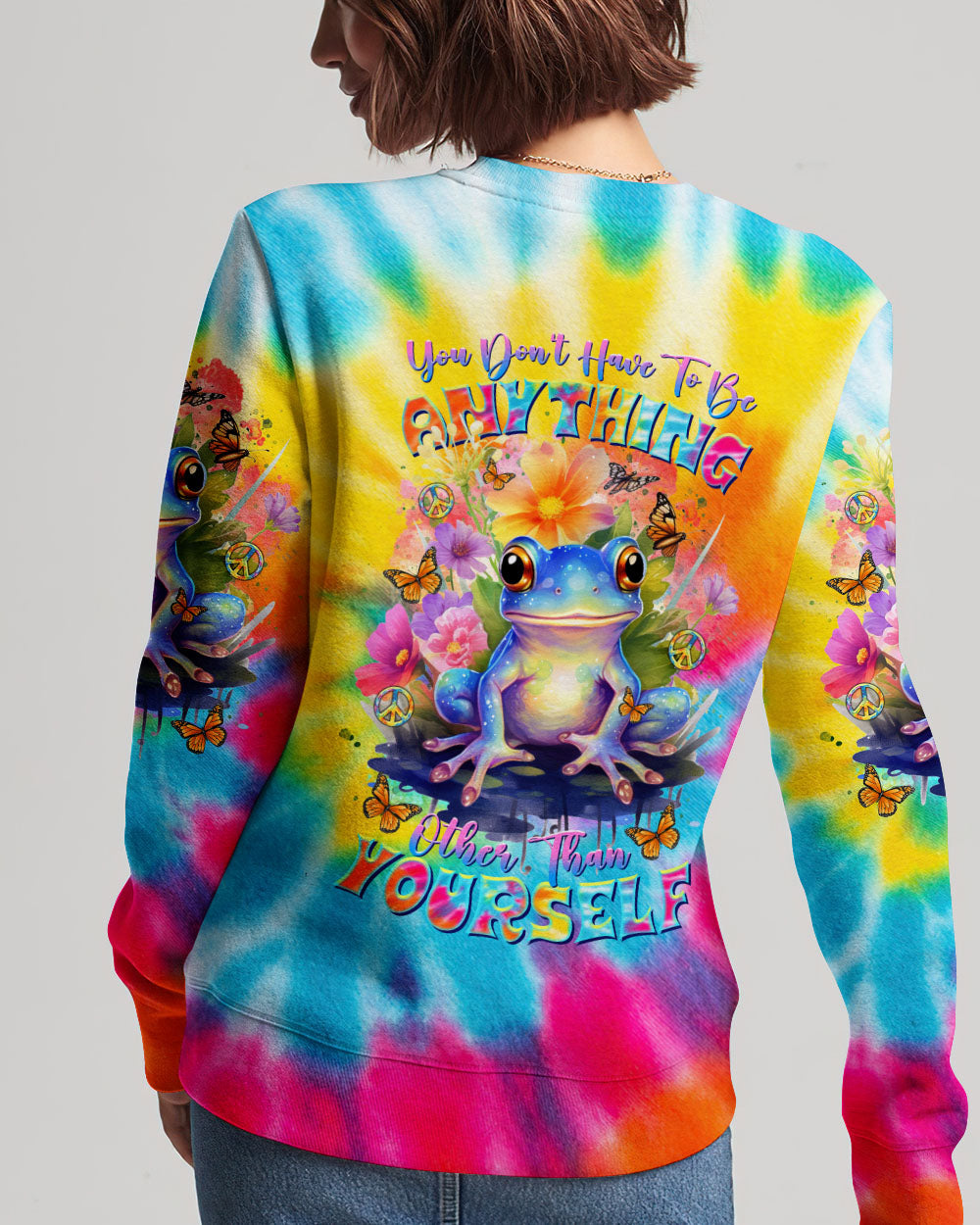 YOU DON'T HAVE TO BE ANYTHING FROG ALL OVER PRINT - TLTR0612232