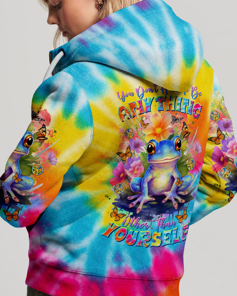 YOU DON'T HAVE TO BE ANYTHING FROG ALL OVER PRINT - TLTR0612232
