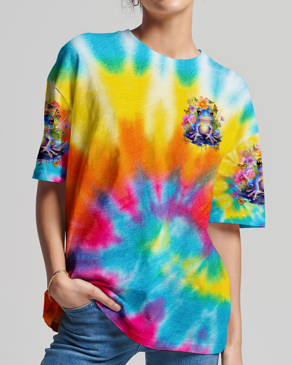 YOU DON'T HAVE TO BE ANYTHING FROG ALL OVER PRINT - TLTR0612232