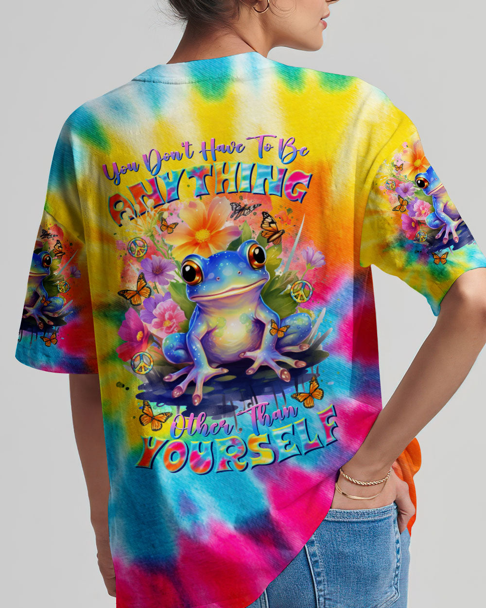 YOU DON'T HAVE TO BE ANYTHING FROG ALL OVER PRINT - TLTR0612232