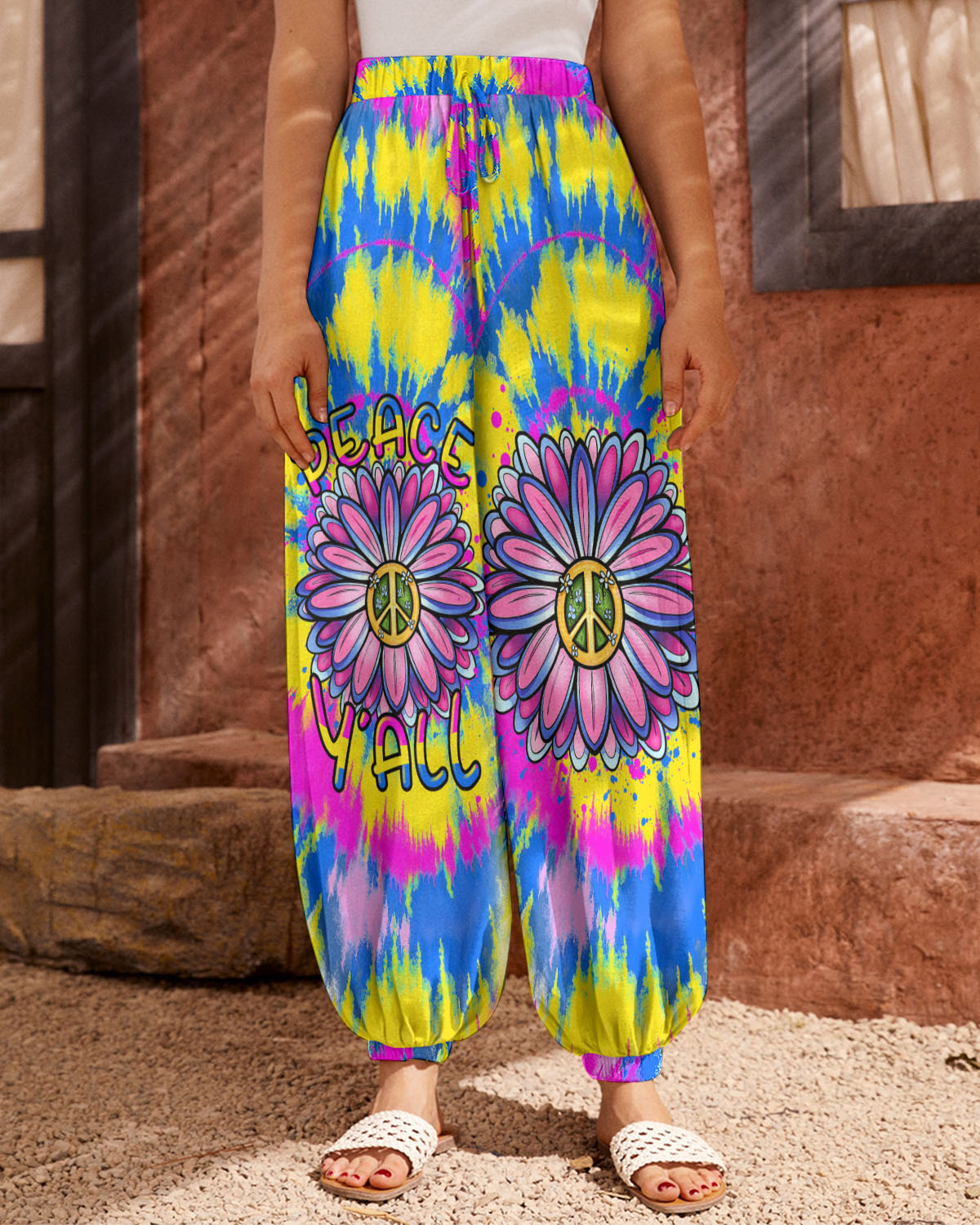 PEACE Y'ALL FLOWER ALL OVER PRINT - TLTR0706232