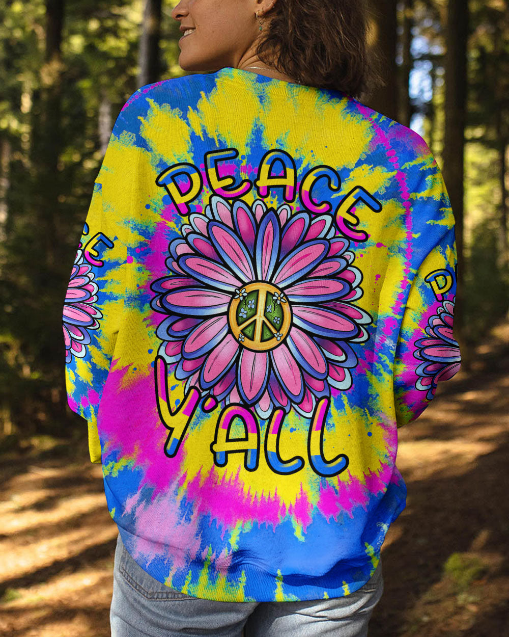 PEACE Y'ALL FLOWER ALL OVER PRINT - TLTR0706232