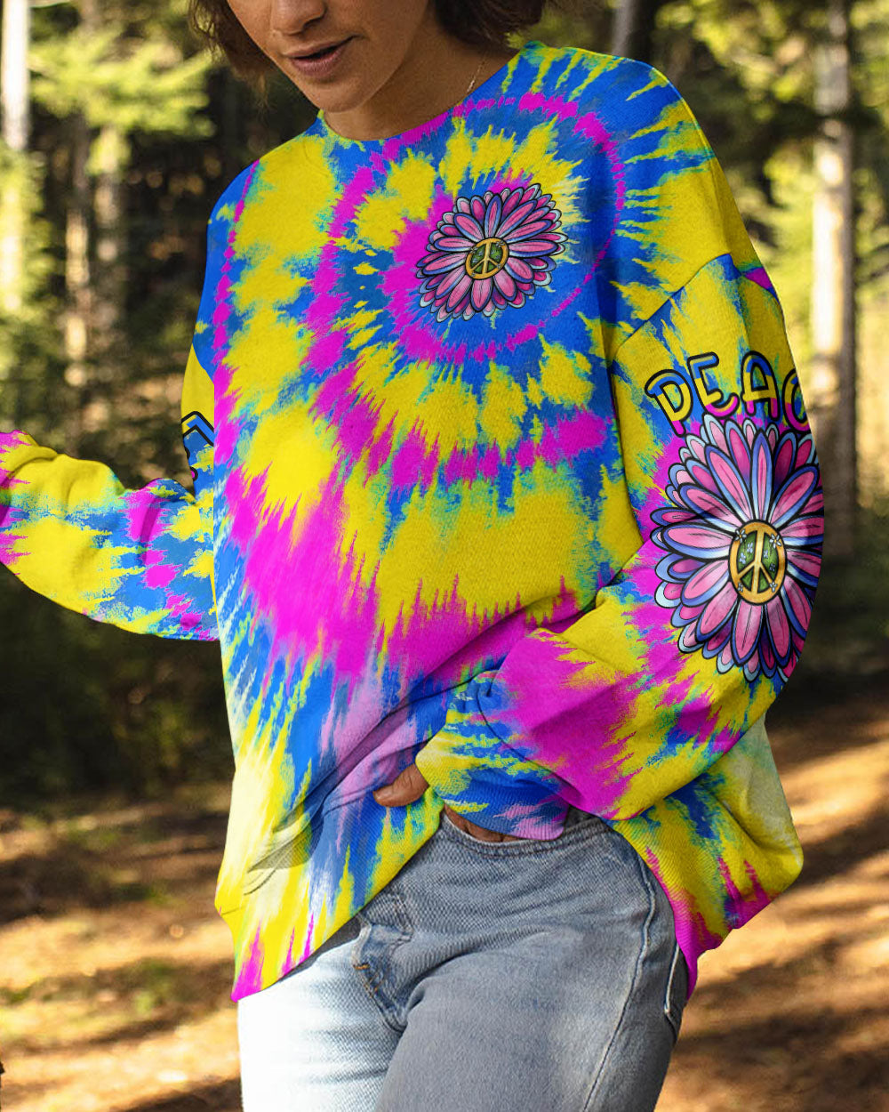 PEACE Y'ALL FLOWER ALL OVER PRINT - TLTR0706232