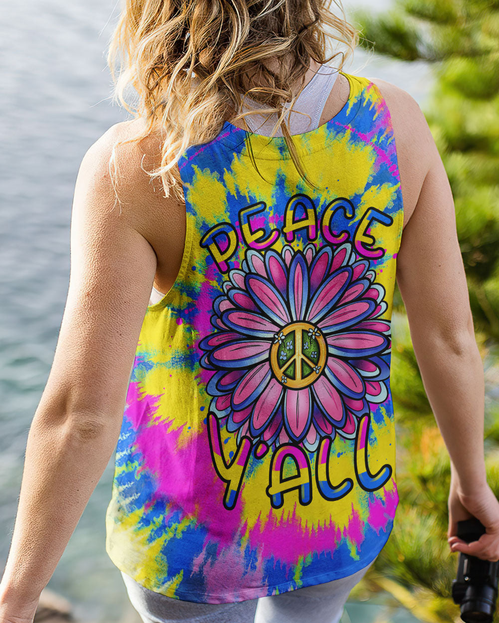 PEACE Y'ALL FLOWER ALL OVER PRINT - TLTR0706232