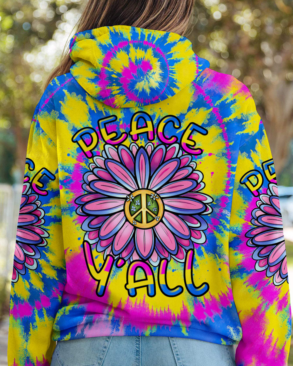 PEACE Y'ALL FLOWER ALL OVER PRINT - TLTR0706232