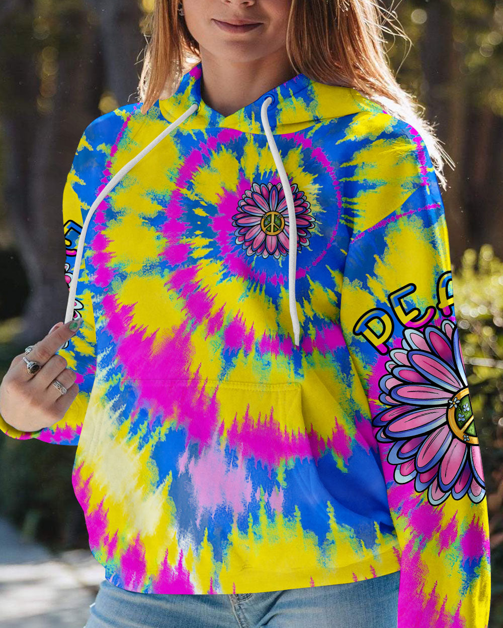 PEACE Y'ALL FLOWER ALL OVER PRINT - TLTR0706232