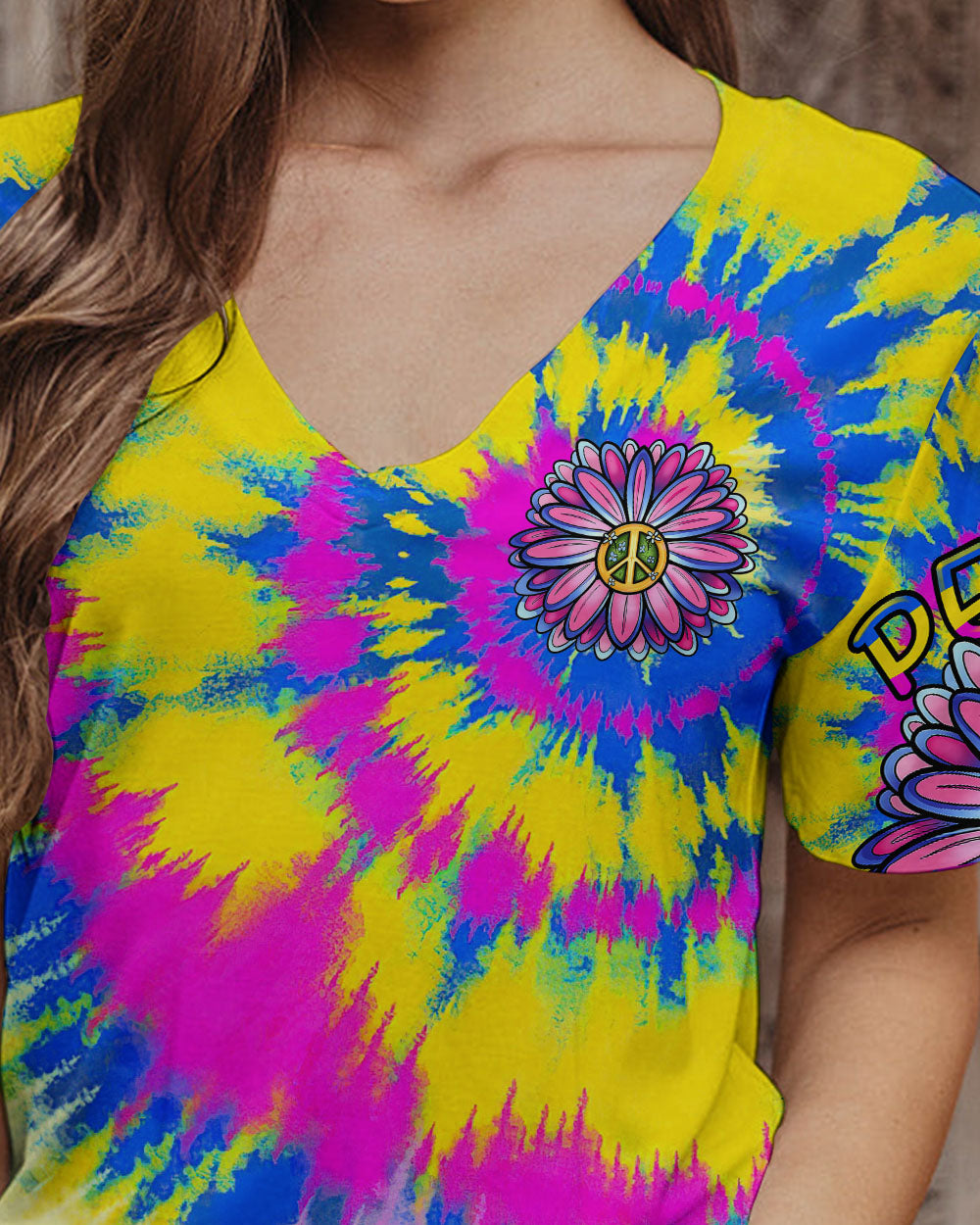PEACE Y'ALL FLOWER ALL OVER PRINT - TLTR0706232