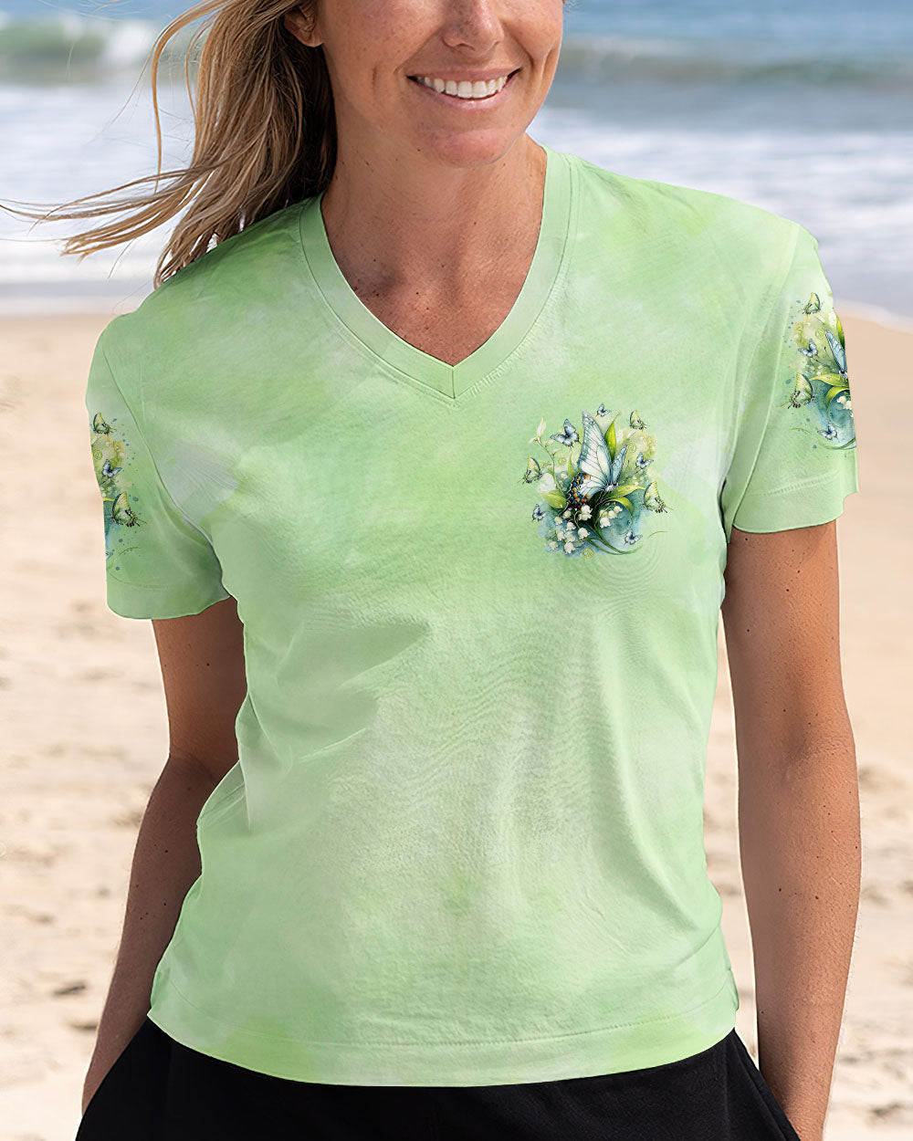 WHEN BUTTERFLIES APPEAR ANGELS ARE NEAR ALL OVER PRINT  - TLTR0712241