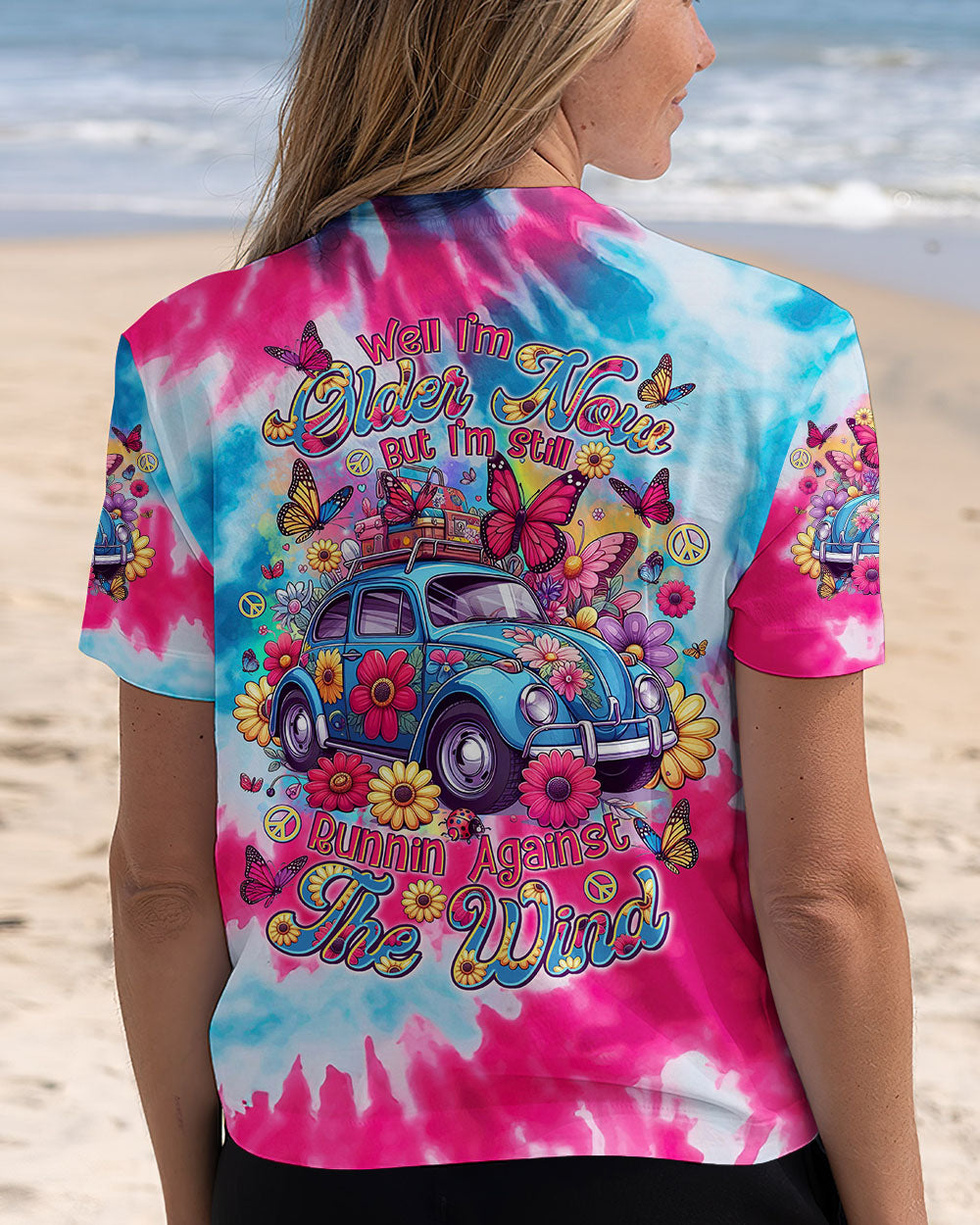 RUNNING AGAINST THE WIND CAR TIE DYE ALL OVER PRINT - TLTR0801254
